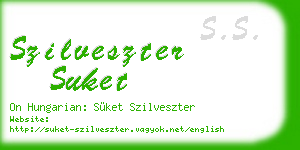 szilveszter suket business card